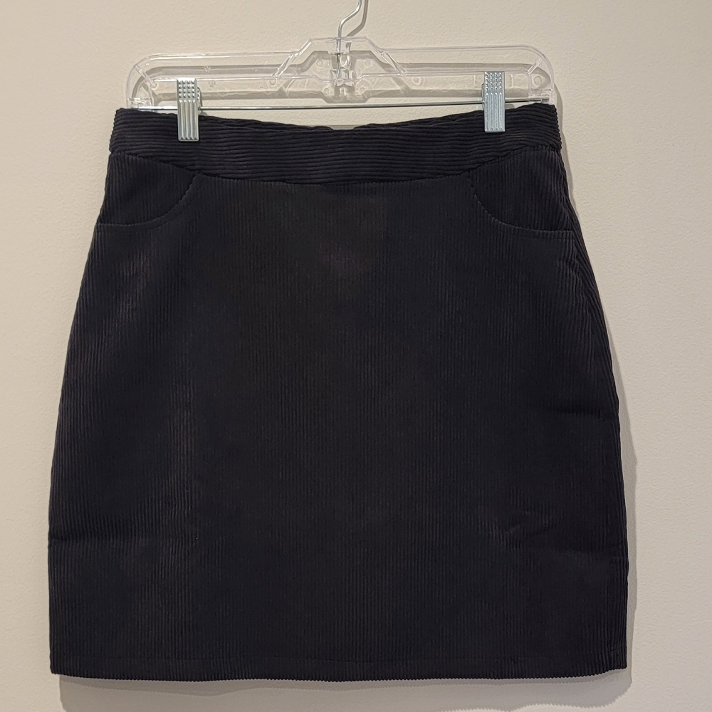 Mini Molly Black Corduroy Skirt-Youth Size 16